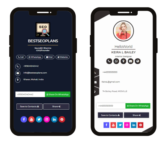 Create Amazing Mobile Site or Bio Page in Minutes